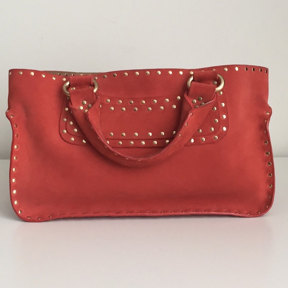 Authentic Celine Boogie Studded Suede Leather Tote - Picture 2 of 8